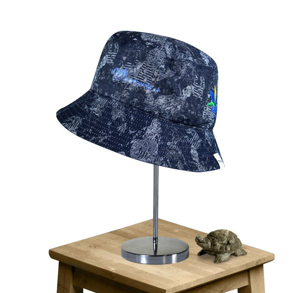 navy bucket hat