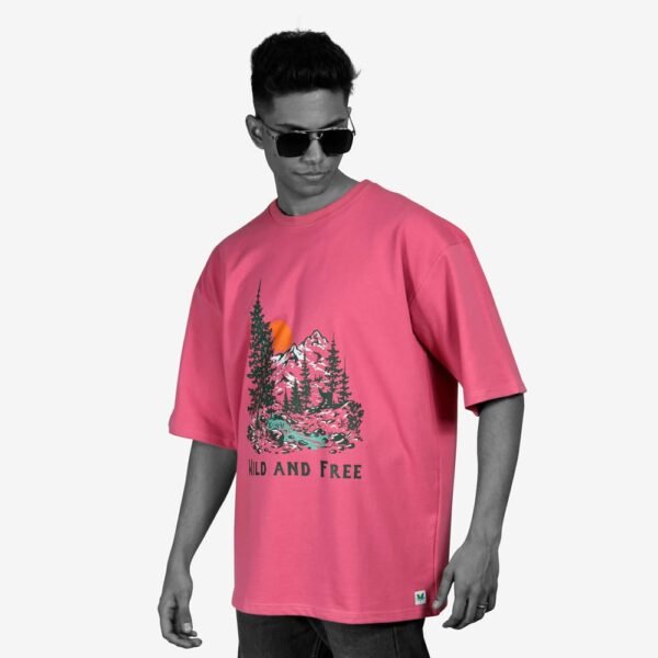 Pink Oversized T-shirt - Image 2